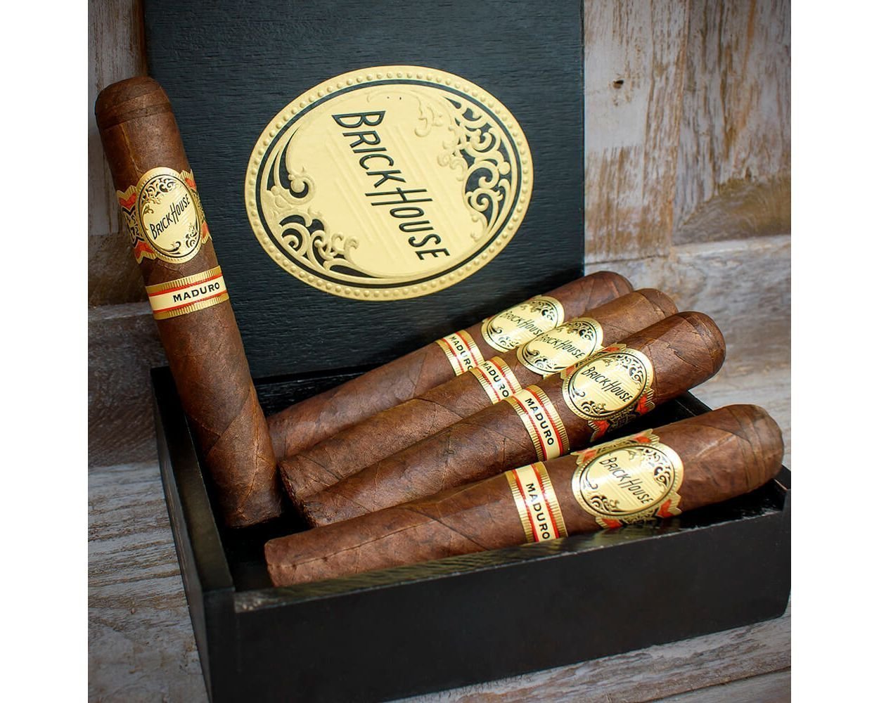 Brick House Maduro Robusto Handmade Cigars – 5 Gift Boxed
